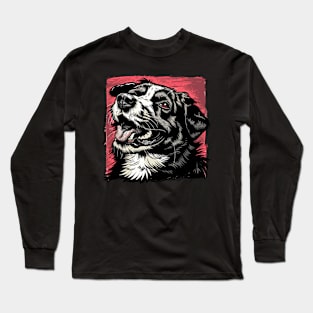 Retro Art Central Asian Shepherd Dog Lover Long Sleeve T-Shirt